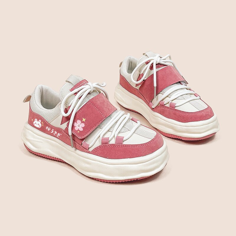 Kawaii Bunny Sakura Fall Chunky Shoe Sneakers
