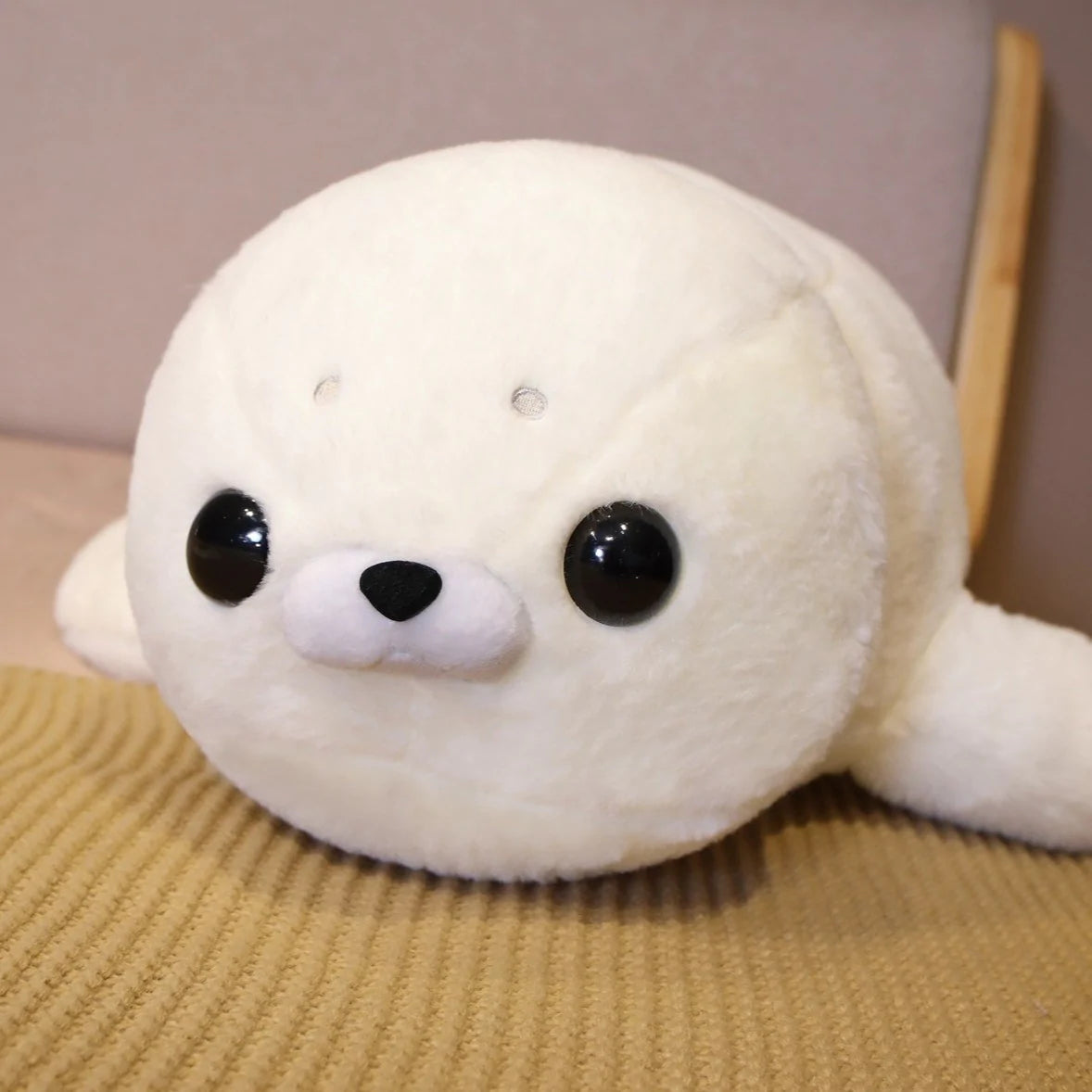 Fluffy Sleepy Kawaii Seal Stuffed Animals Plushies