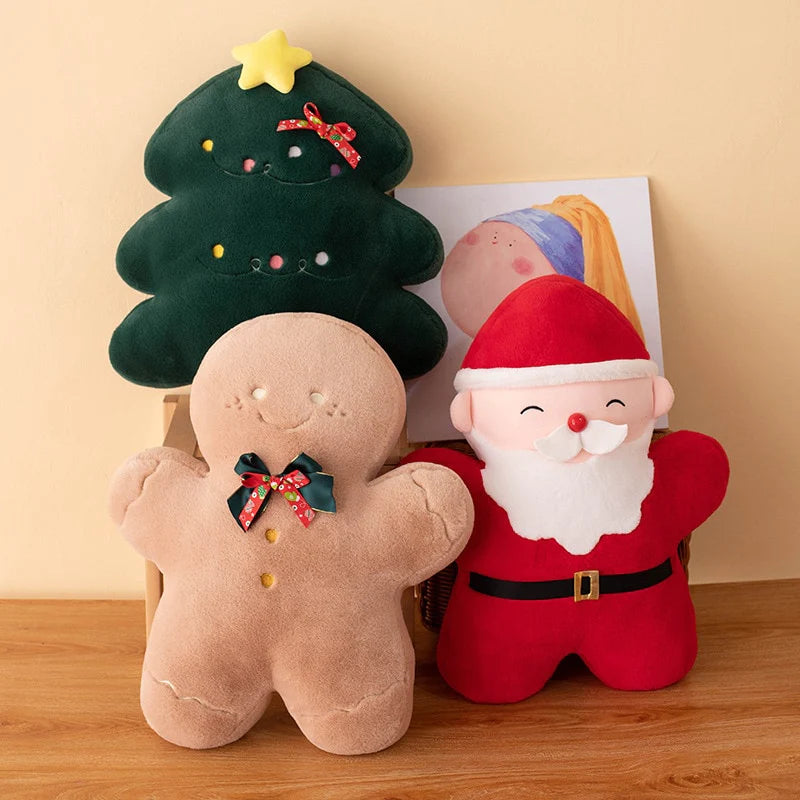 Christmas Kawaii Gingerbread Santa Tree Stuffed Toys Plushies Collection