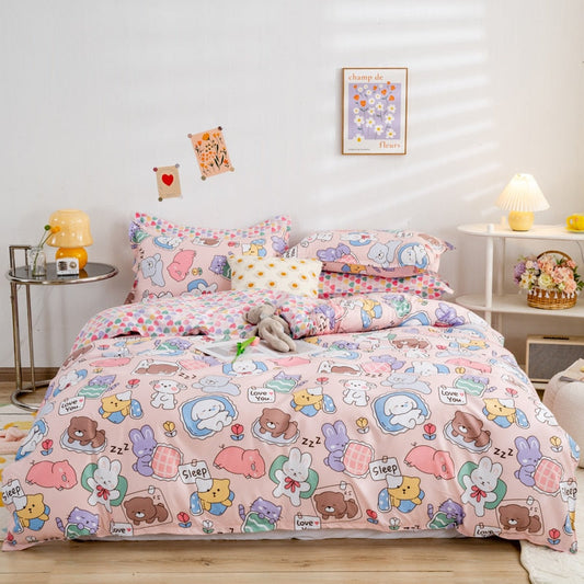 Kawaii Animal Bunny Tiger Star Bedding Sets