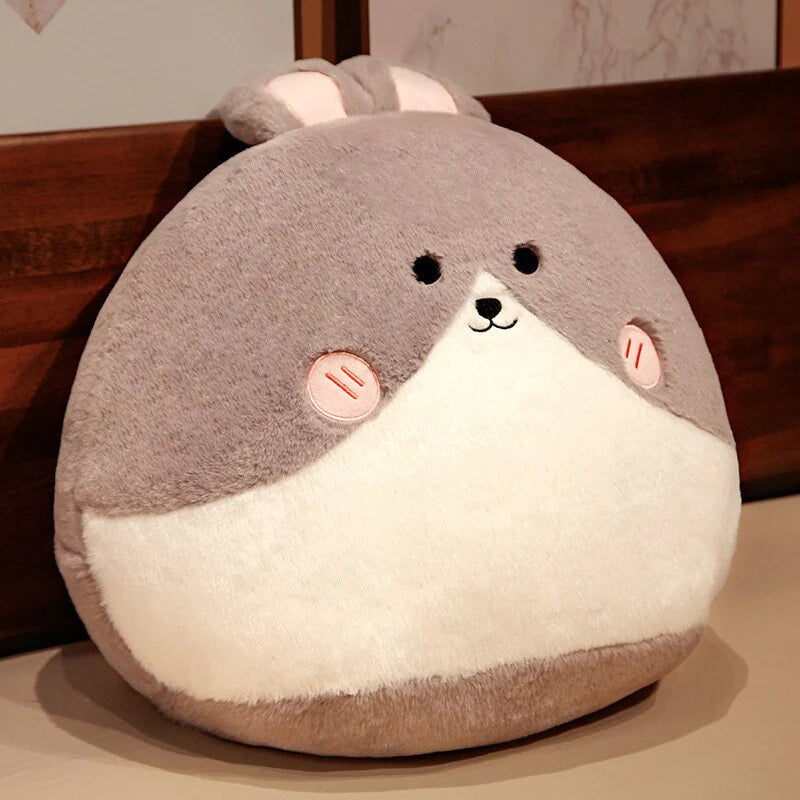 Kawaii Round Cat Bunny Fox Pillow Plushie Collection