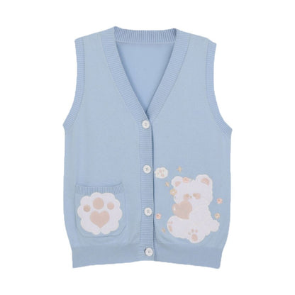 Soft Bear Kawaii Knitted Vest