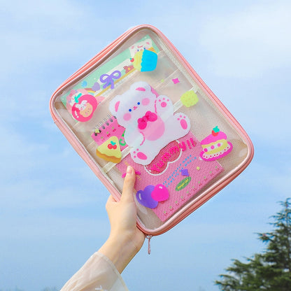 Kawaii Cute Transparent Bag - Kawaii Bag - Kawaii Backpack - Kawaii Mini Backpack