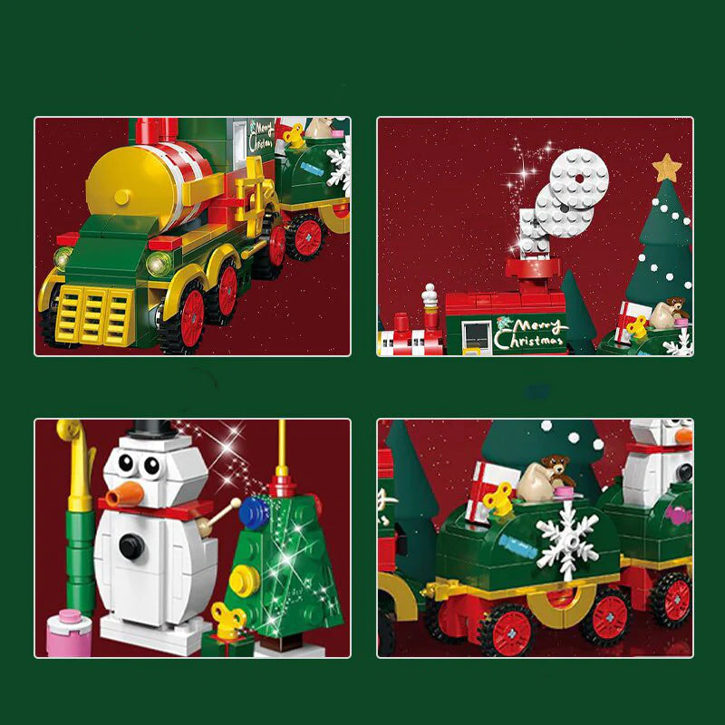 Building Blocks Christmas Train Set