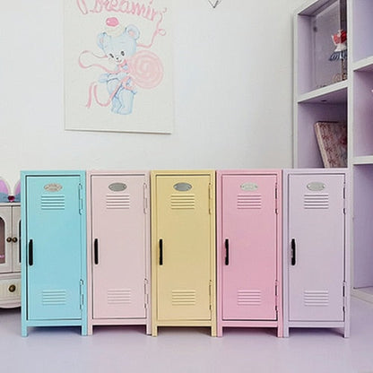 Mini Pastel Iron Locker Cute Desk Storage – Youeni