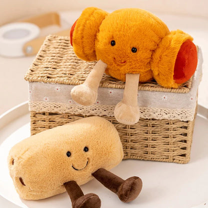 Fluffy Kawaii Breakfast Bakery Plushie Collection