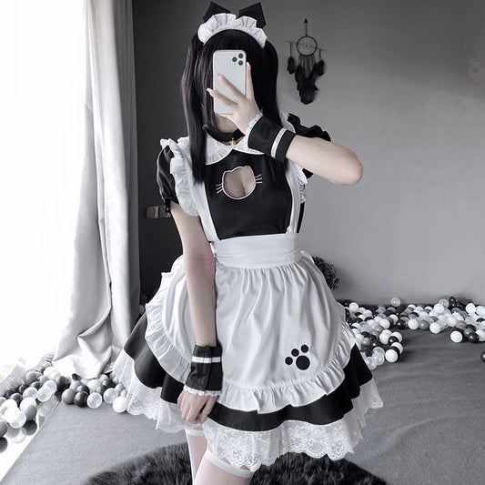 Meow-tastic Style: Lolita Kitty Maid Cosplay Ensemble