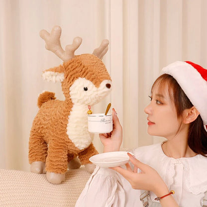 Fluffy Kawaii Christmas Tree & Reindeer Plushie