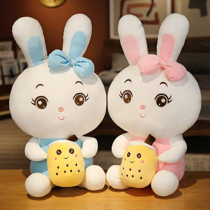Boba Bunny Stuffed Animals Kawaii Couple Plushies