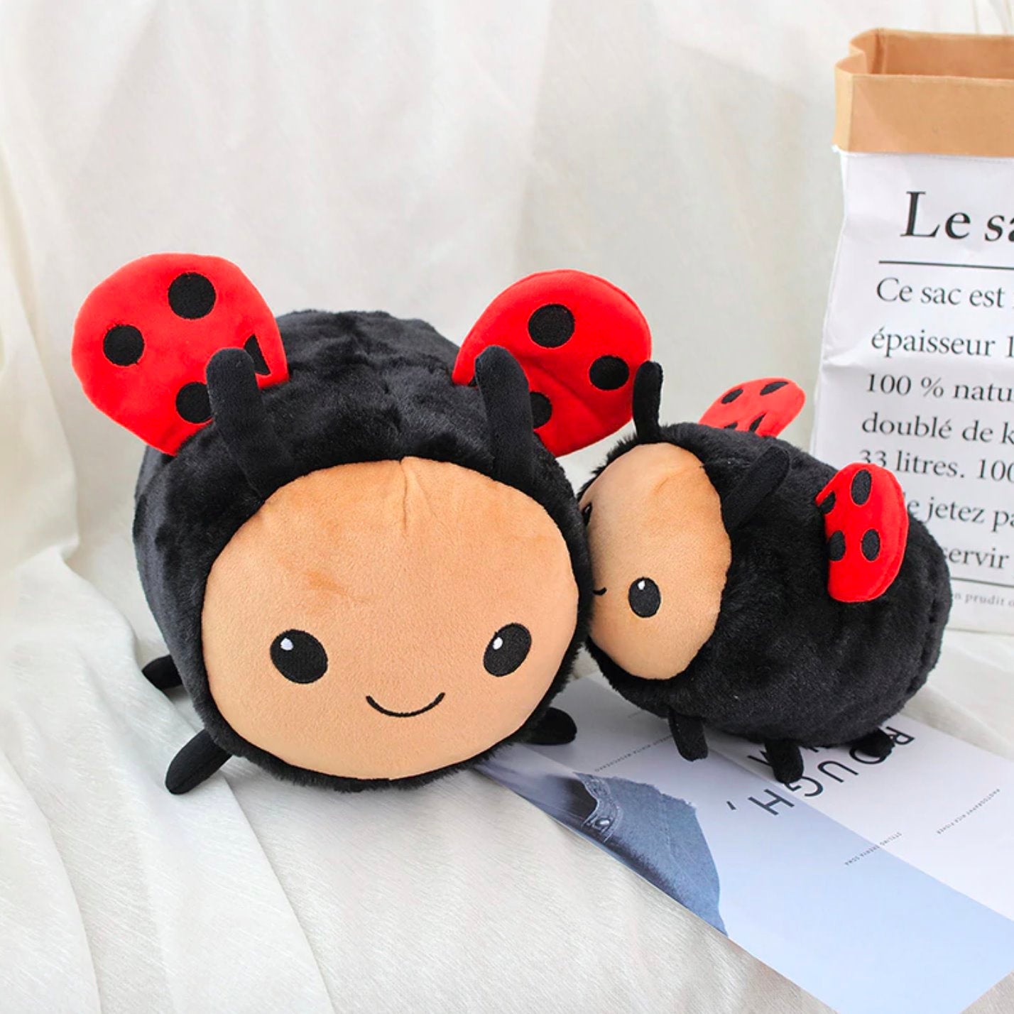 Kawaii Busy Ladybug Bumblebee Plushies