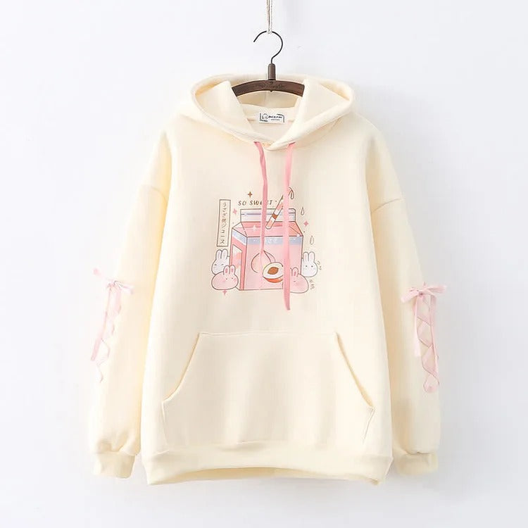 Kawaii hot sale drinks hoodie