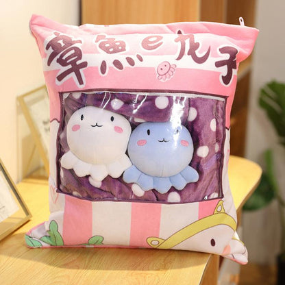 Kawaii Pudding Various Stuffed Plush Bags