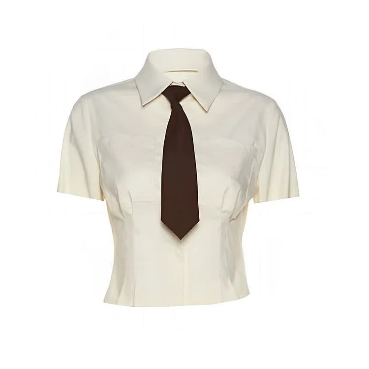 Chic JK Fashion: Tie Polo T-Shirt Suspender Dress