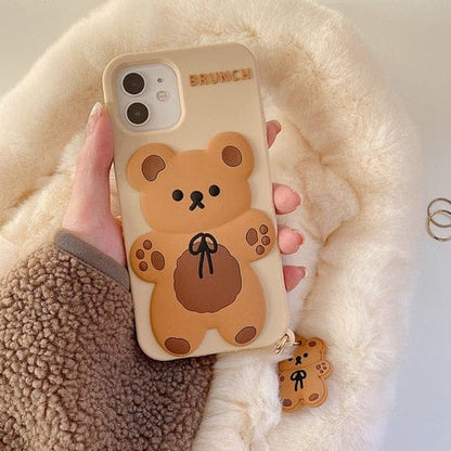 Brunch Bear Silicone iPhone Case 