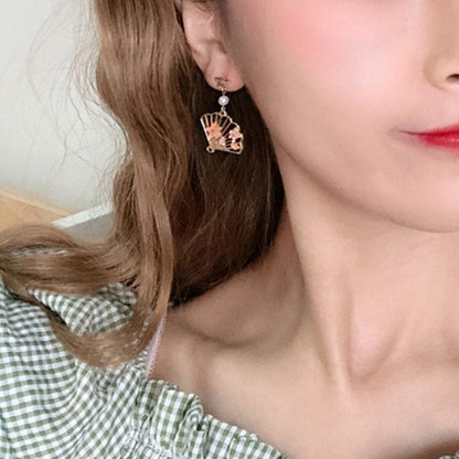 Calico Blossom Cat Earrings 