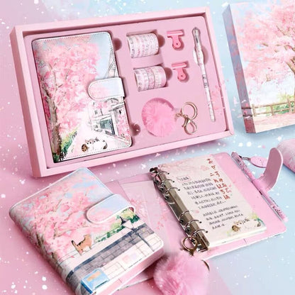 Cherry Blossoms Sakura Diary Gift Set