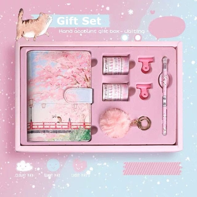 Cherry Blossoms Sakura Diary Gift Set