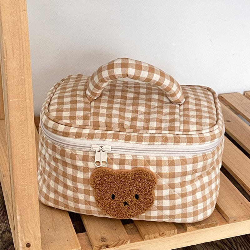 Kawaii Bear Cosmetic Bag Pouch - Kawaii Bag - Kawaii Backpack - Kawaii Mini Backpack