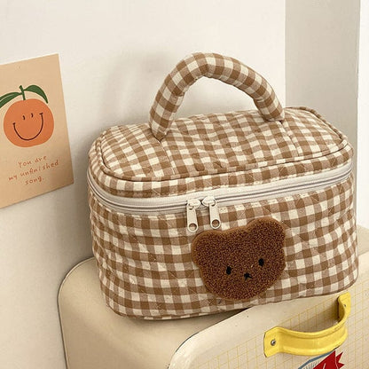 Kawaii Bear Cosmetic Bag Pouch - Kawaii Bag - Kawaii Backpack - Kawaii Mini Backpack