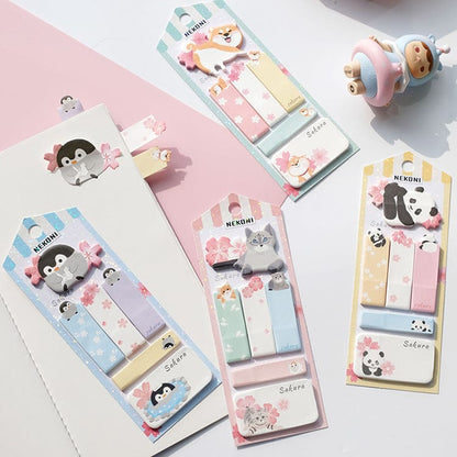 Cute Nekoni Memo Pad Sticky Notes