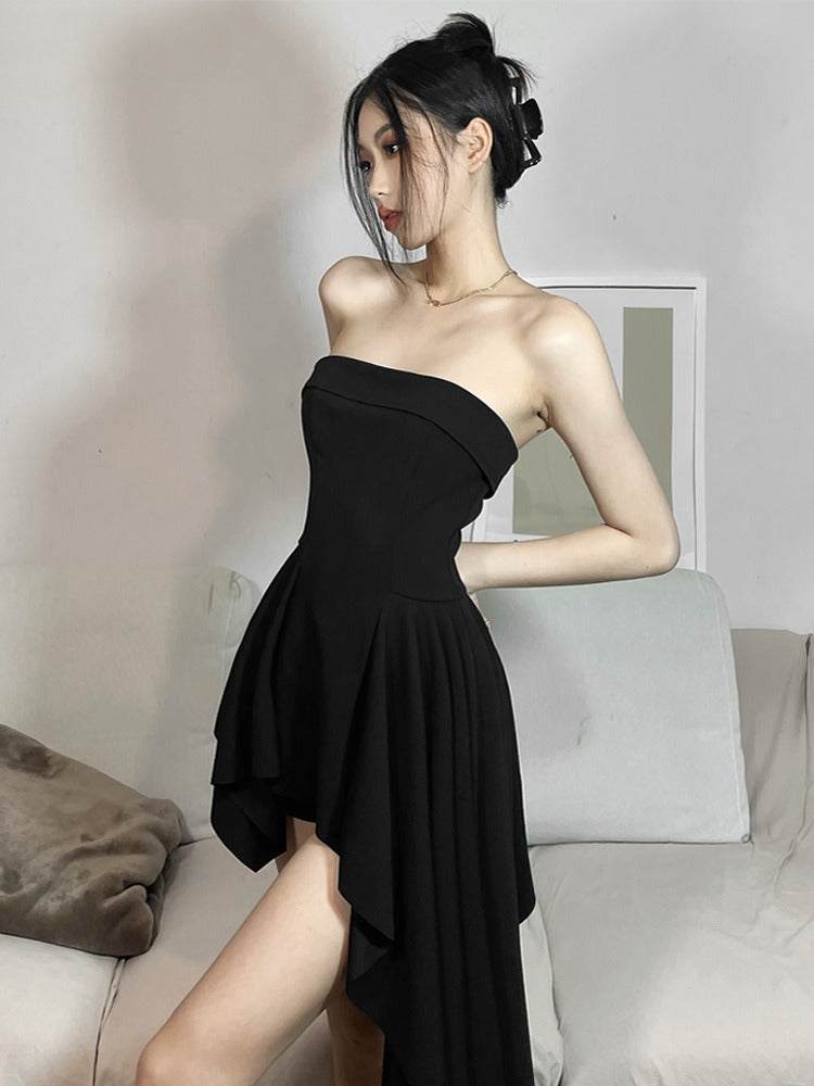Versatile Mysterious Chic Slim Black Party Dress