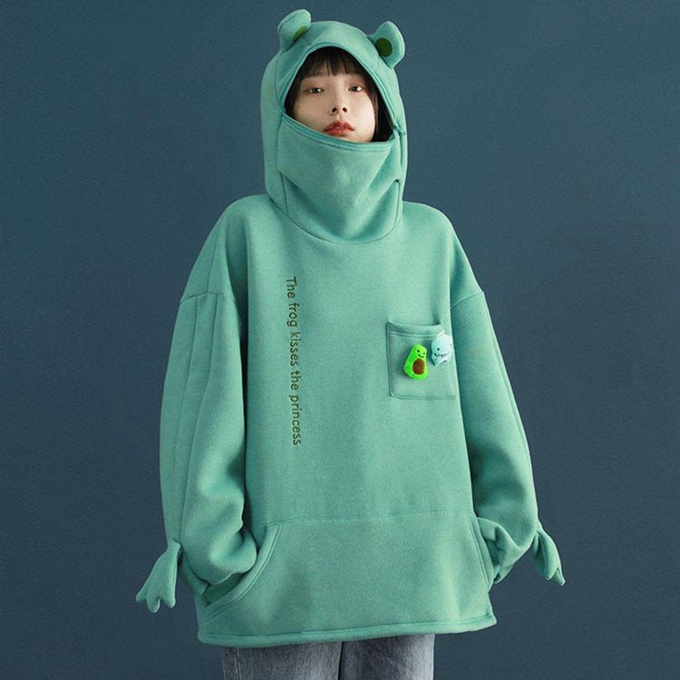 Kawaii Frog Prince Hoodie: A Fairytale Fashion Delight