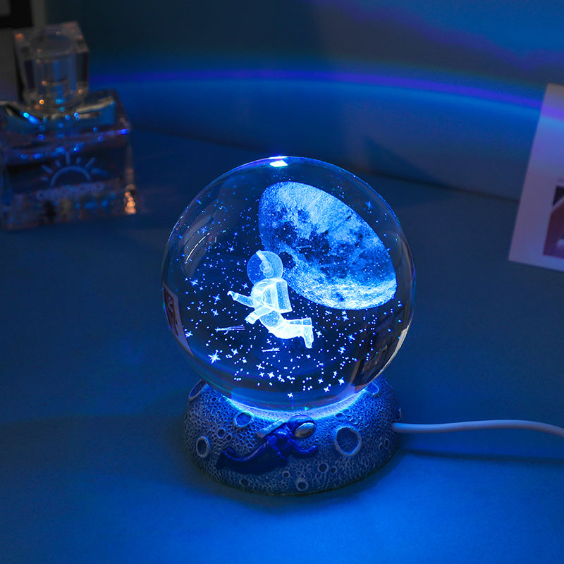 Crystal Animal Ball Night Light