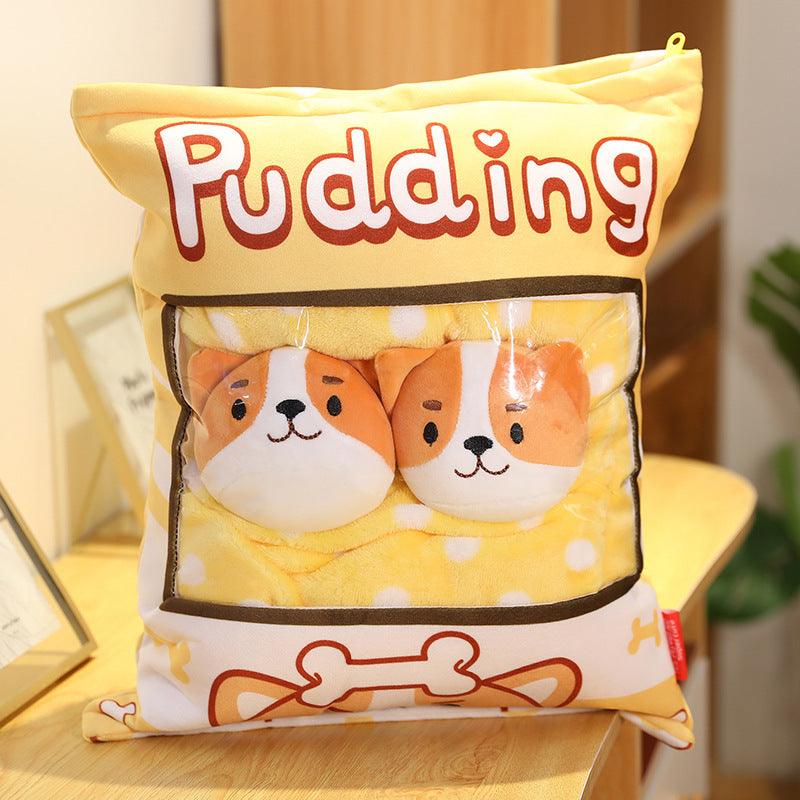 Kawaii Pudding Various Stuffed Plush Bags