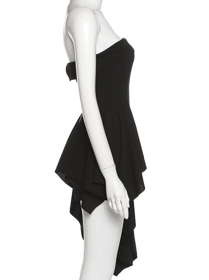 Versatile Mysterious Chic Slim Black Party Dress