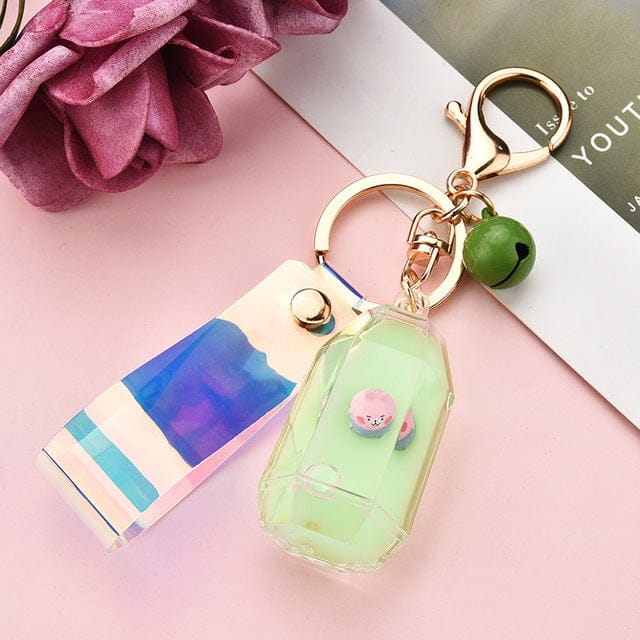 Diamond Friend Glitter Liquid Keychain