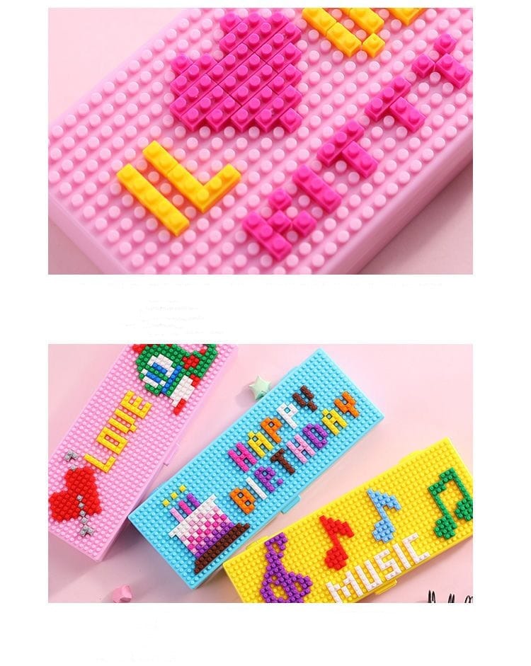 DIY Fun Puzzle Mini Blocks Pencil Case