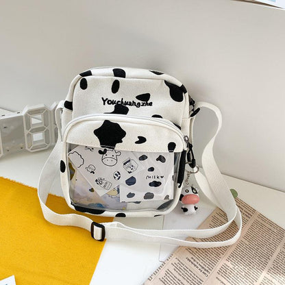 Kawaii Funny Cow Plush Backpack - Kawaii Bag - Kawaii Backpack - Kawaii Mini Backpack