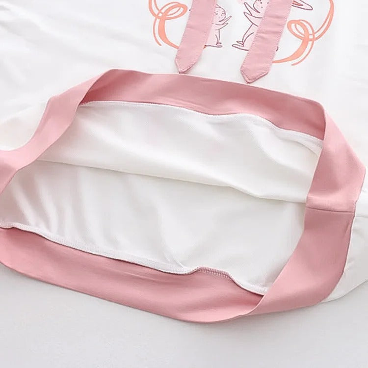Sakura Dreams: Kawaii Bunny Hoodie - Cozy Up in Cute Comfort! 🌸🐰