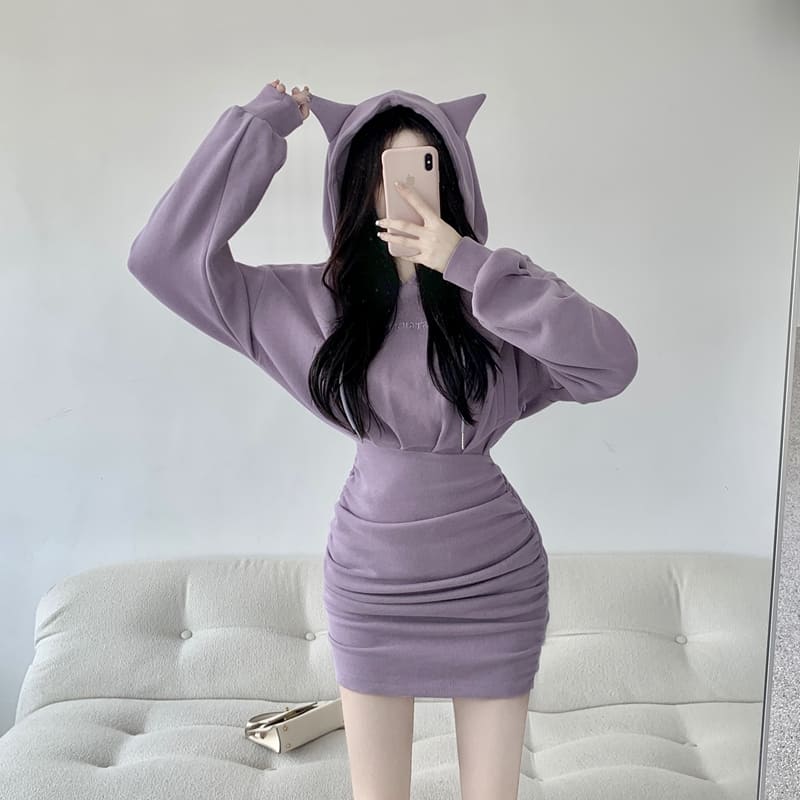 Cute hoodie clearance dress