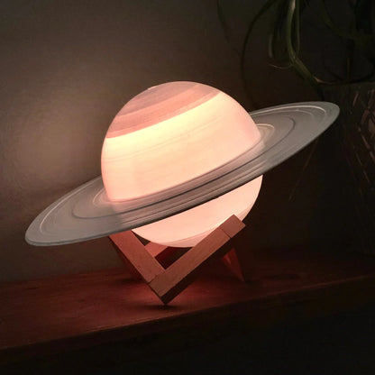 Color Changing Saturn Lamp