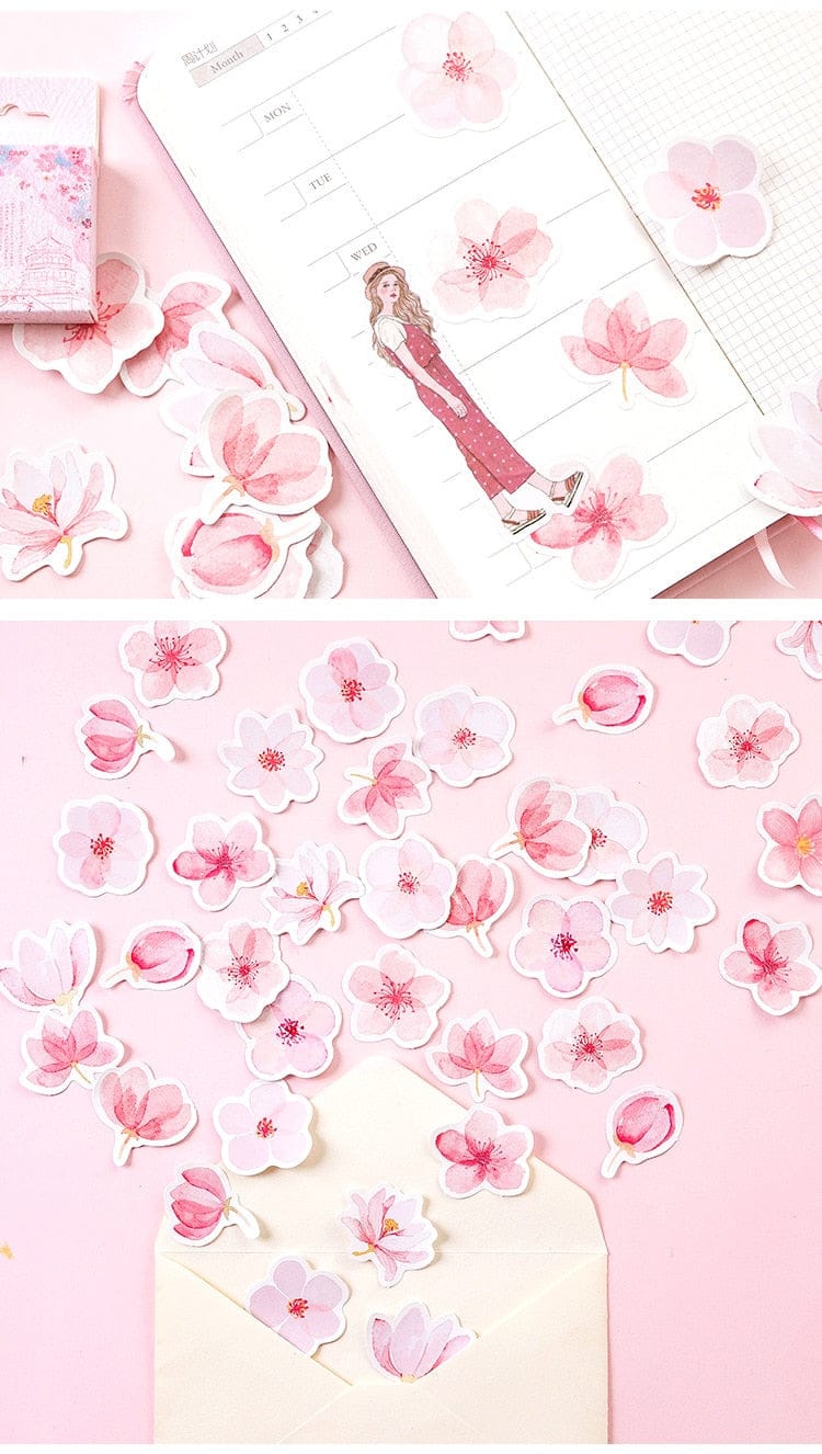 Japanese Sakura Planner Flower Diary Deco