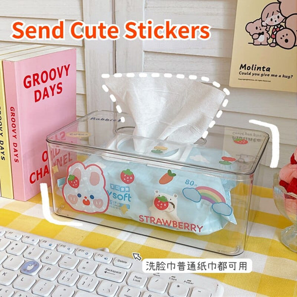 Kawaii Cute Button Desktop Storage Box – Kawaii Merchandise