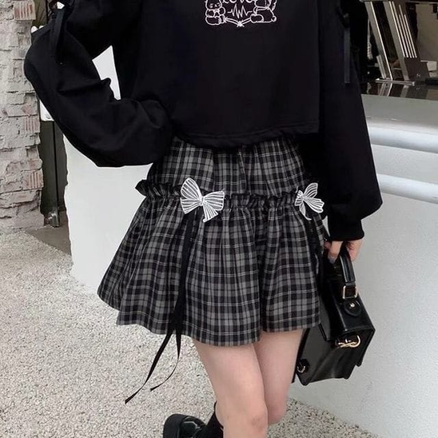 Tartan skirt outlet goth