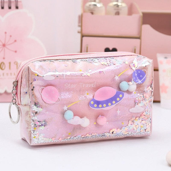 Kawaii Space Glitter Pencil case – Youeni