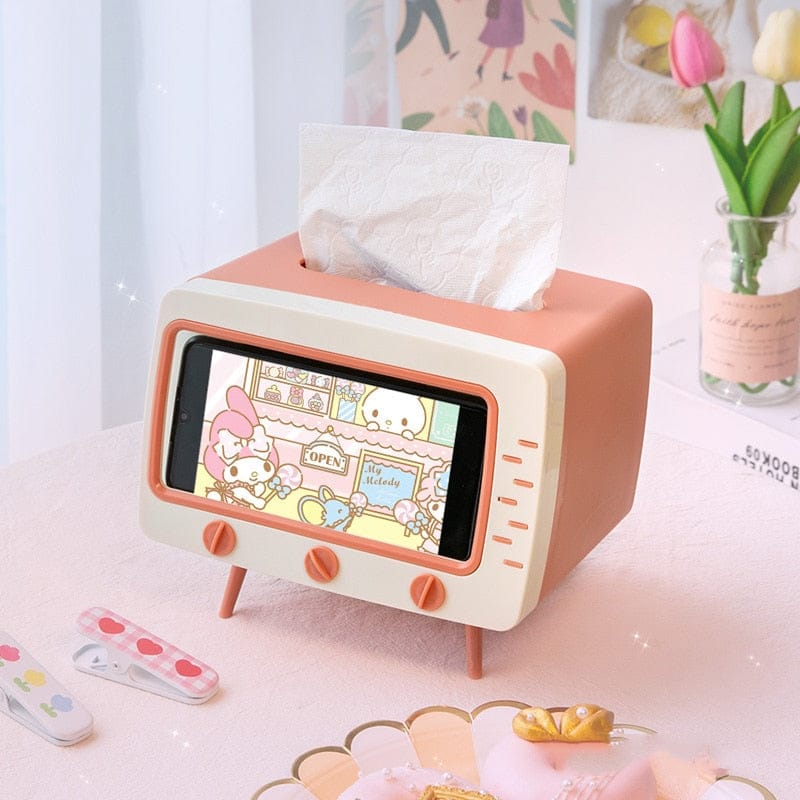 Kawaii TV Tissue Box