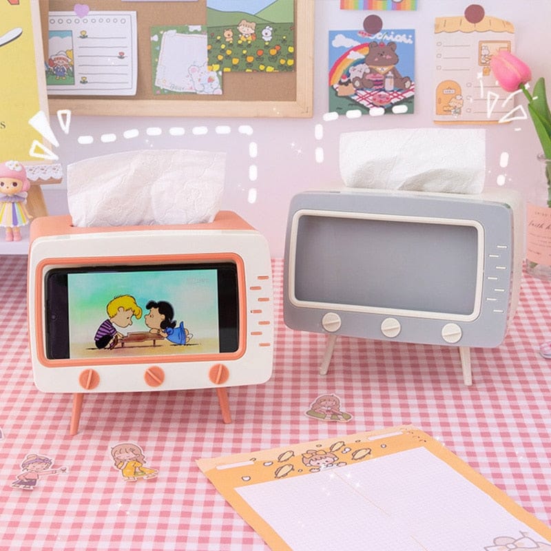 Kawaii TV Tissue Box