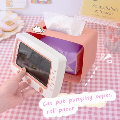 Kawaii TV Tissue Box