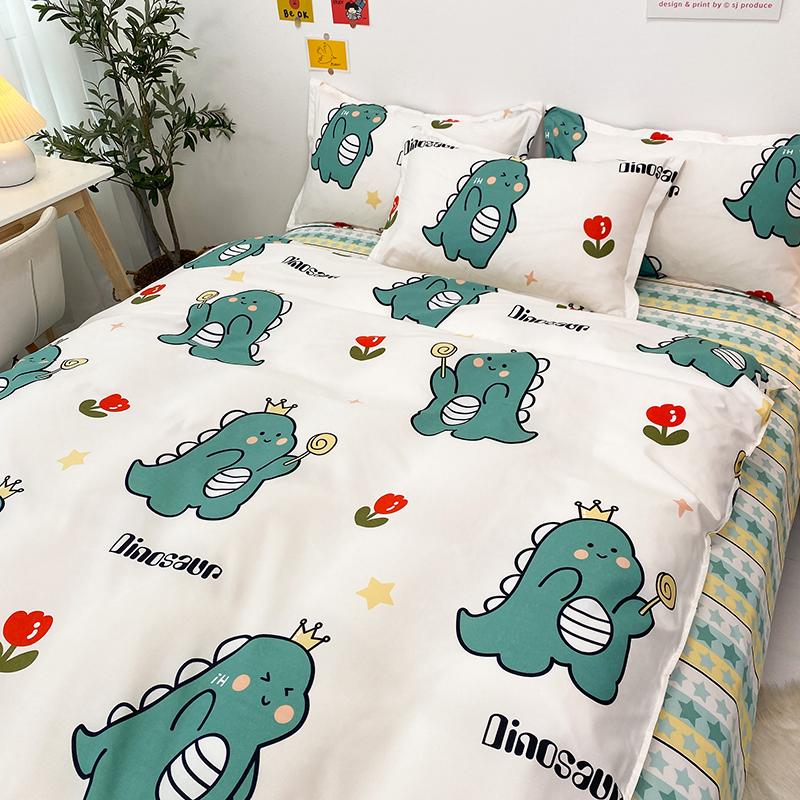Kawaii Chonky Dinosaur Bedding Set