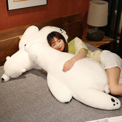 Giant White Fluffy Kawaii Polar Bear Stuffed Animals Plushies