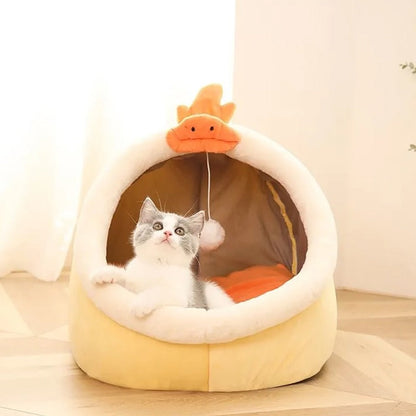 Adorable Cat Dog Pet Beds Hideout Caves