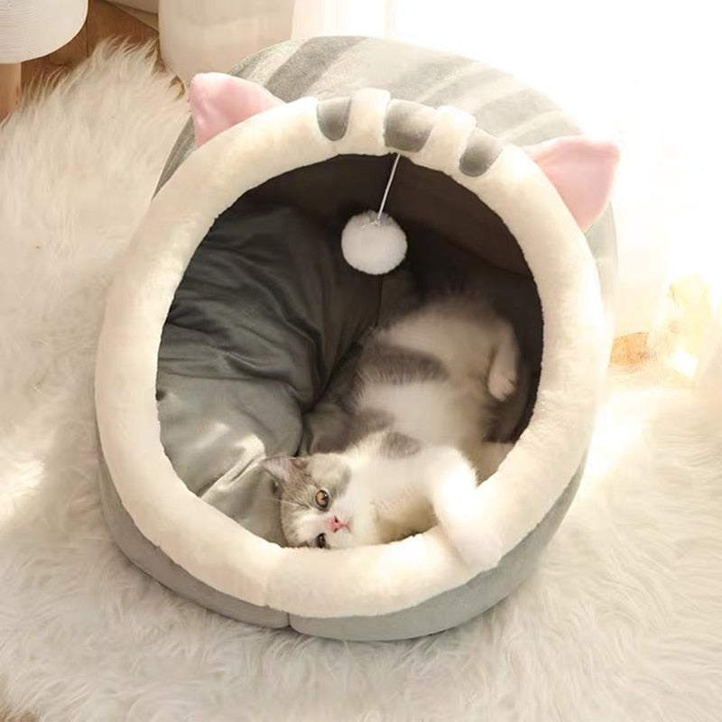 Adorable Cat Dog Pet Beds Hideout Caves