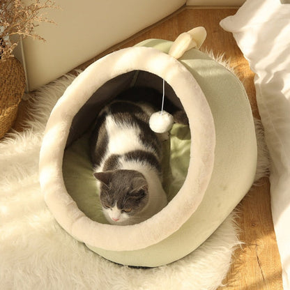 Adorable Cat Dog Pet Beds Hideout Caves