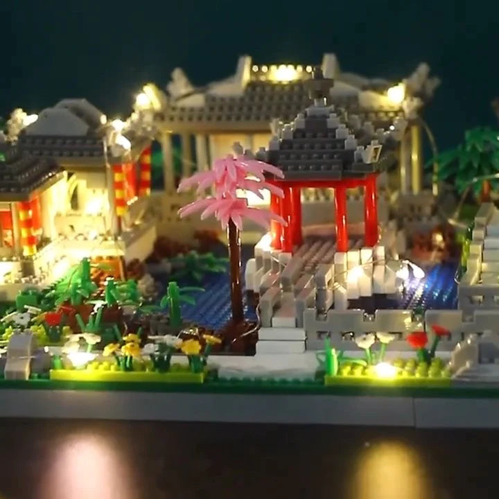 The Ancient Pagoda  Lakeside Village: A Nano Building Block Set