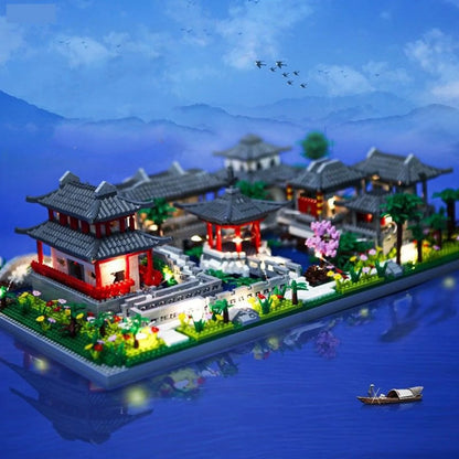 The Ancient Pagoda  Lakeside Village: A Nano Building Block Set