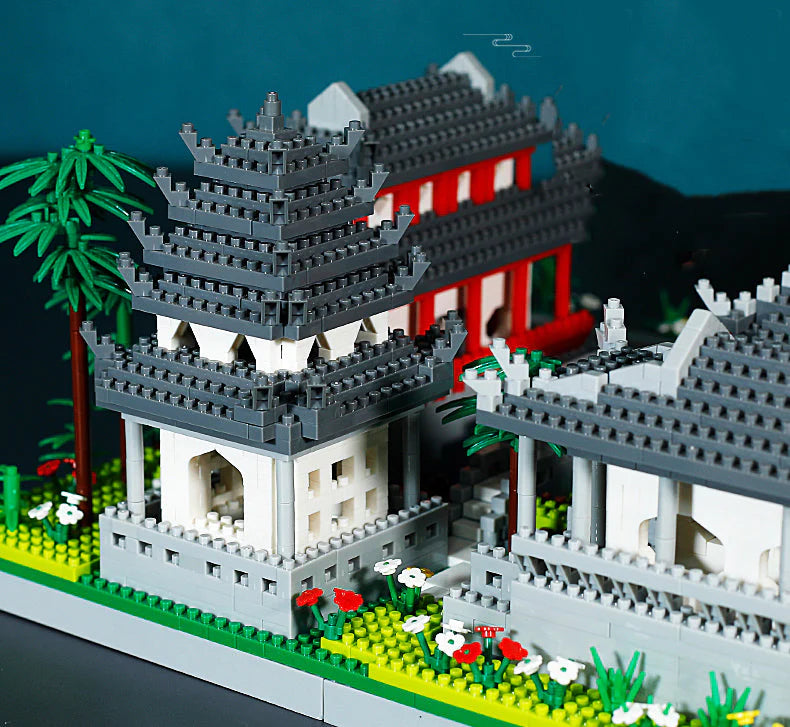 The Ancient Pagoda  Lakeside Village: A Nano Building Block Set